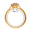 18KT (750) Yellow Gold and Diamond Ring for Women