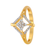 18KT (750) Yellow Gold and Diamond Ring for Women