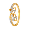 18KT (750) Yellow Gold and Diamond Ring for Women