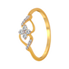 18KT (750) Yellow Gold and Diamond Ring for Women