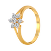 18KT (750) Yellow Gold and Diamond Ring for Women