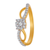 18KT (750) Yellow Gold and Diamond Ring for Women