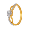 18KT (750) Yellow Gold and Diamond Ring for Women