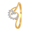 18KT (750) Yellow Gold and Diamond Ring for Women