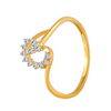 18KT (750) Yellow Gold and Diamond Ring for Women