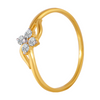 18KT (750) Yellow Gold and Diamond Ring for Women