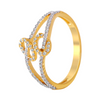 18KT (750) Yellow Gold and Diamond Ring for Women