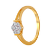 18KT (750) Yellow Gold and Diamond Ring for Women