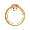 18KT (750) Yellow Gold and Diamond Ring for Women