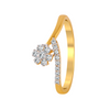 18KT (750) Yellow Gold and Diamond Ring for Women