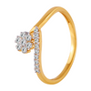 18KT (750) Yellow Gold and Diamond Ring for Women