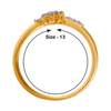 18KT (750) Yellow Gold and Diamond Ring for Women