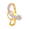 18KT (750) Yellow Gold and Diamond Ring for Women