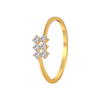 18KT (750) Yellow Gold and Diamond Ring for Women