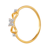 18KT (750) Yellow Gold and Diamond Ring for Women