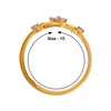 18KT (750) Yellow Gold and Diamond Ring for Women