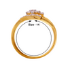 18KT (750) Yellow Gold and Diamond Ring for Women