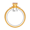 18KT (750) Yellow Gold and Diamond Ring for Women