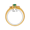 18KT (750) Yellow Gold and Diamond Ring for Women