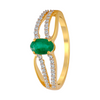 18KT (750) Yellow Gold and Diamond Ring for Women