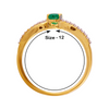 18KT (750) Yellow Gold and Diamond Ring for Women