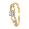 18KT (750) Yellow Gold and Diamond Ring for Women