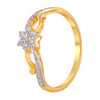 18KT (750) Yellow Gold and Diamond Ring for Women