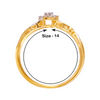 18KT (750) Yellow Gold and Diamond Ring for Women