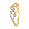 18KT (750) Yellow Gold and Diamond Ring for Women