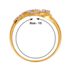 18KT (750) Yellow Gold and Diamond Ring for Women