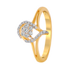 18KT (750) Yellow Gold and Diamond Ring for Women