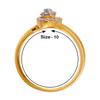 18KT (750) Yellow Gold and Diamond Ring for Women