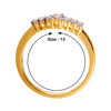 18KT (750) Yellow Gold and Diamond Ring for Women