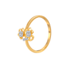 18KT (750) Yellow Gold and Diamond Ring for Women