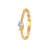 18KT (750) Yellow Gold and Diamond Ring for Women