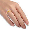 18KT (750) Yellow Gold and Diamond Ring for Women