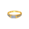 18K (750) Yellow Gold and Diamond Ring for Men