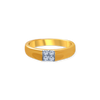 18K (750) Yellow Gold and Diamond Ring for Men