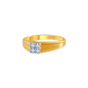 18K (750) Yellow Gold and Diamond Ring for Men