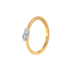 18KT (750) Yellow Gold and Diamond Ring for Women