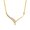 18K Delicate Diamond and Gold Necklace