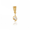 18KT (750) Yellow Gold and Diamond Pendant for Women