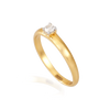 18KT (750) Yellow Gold and Diamond Ring for Women