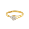 18KT (750) Yellow Gold and Diamond Ring for Women