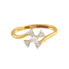 18KT (750) Yellow Gold and Diamond Ring for Women