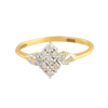 18KT (750) Yellow Gold and Diamond Ring for Women