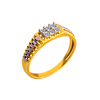 18KT (750) Yellow Gold and Diamond Ring for Women