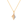 Honeycomb Dual Colour Diamond Pendant