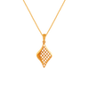 Honeycomb Dual Colour Diamond Pendant