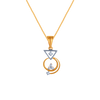 Symmetric Dangler Diamond Pendant